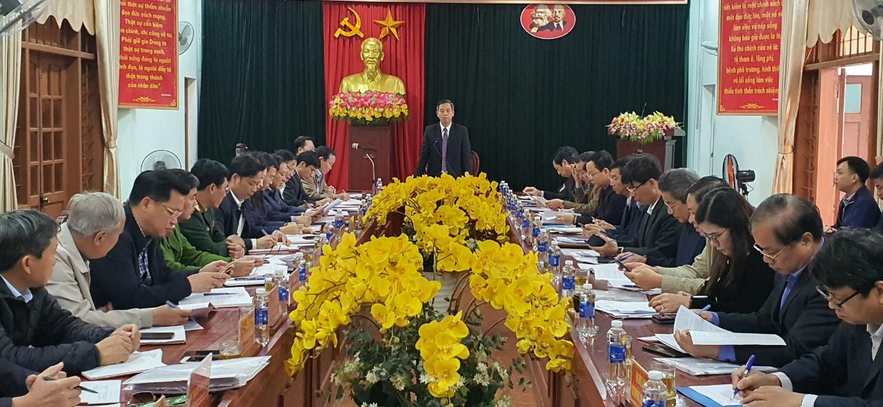 Thường trực Tỉnh ủy làm việc với BTV Huyện ủy Gio Linh
